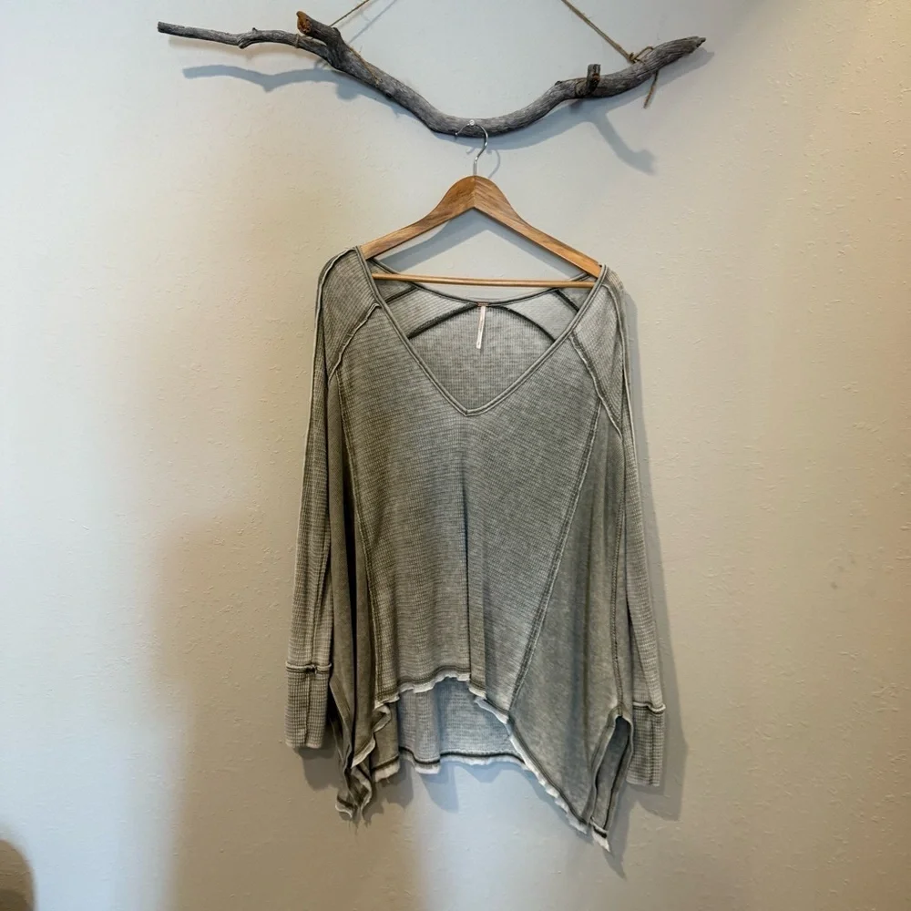 Free People Pacific Drippy Thermal In Green